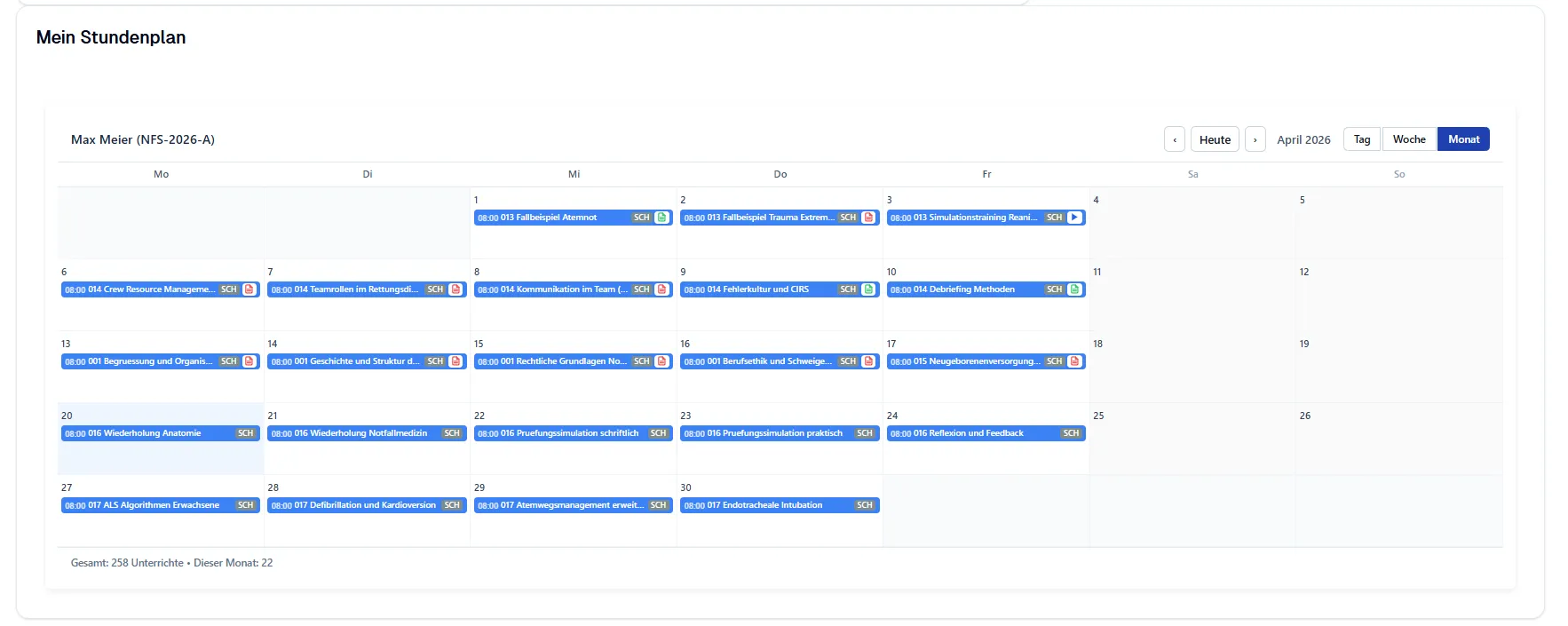 Berichtsheft und Praxisdokumentation.