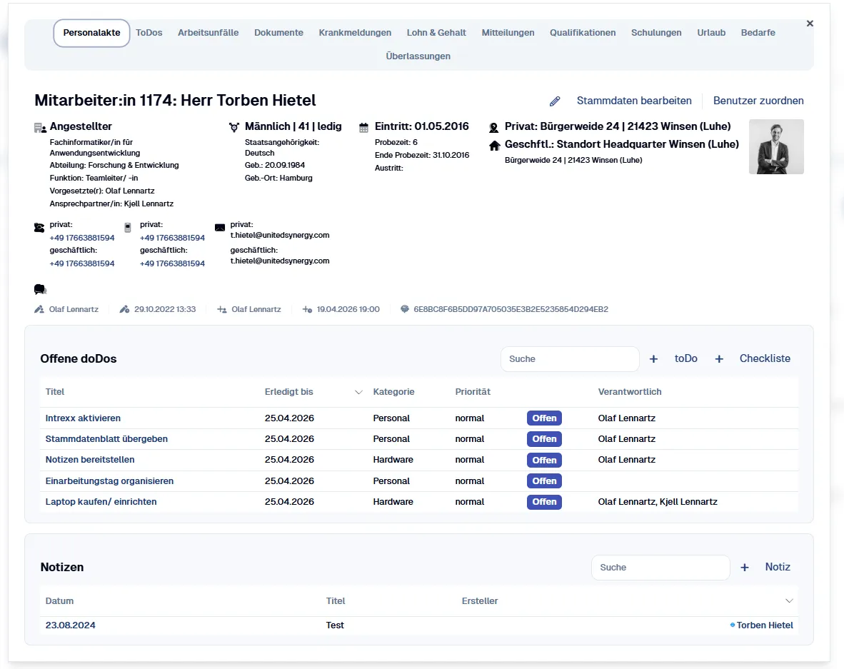 HRSyn — Screenshot