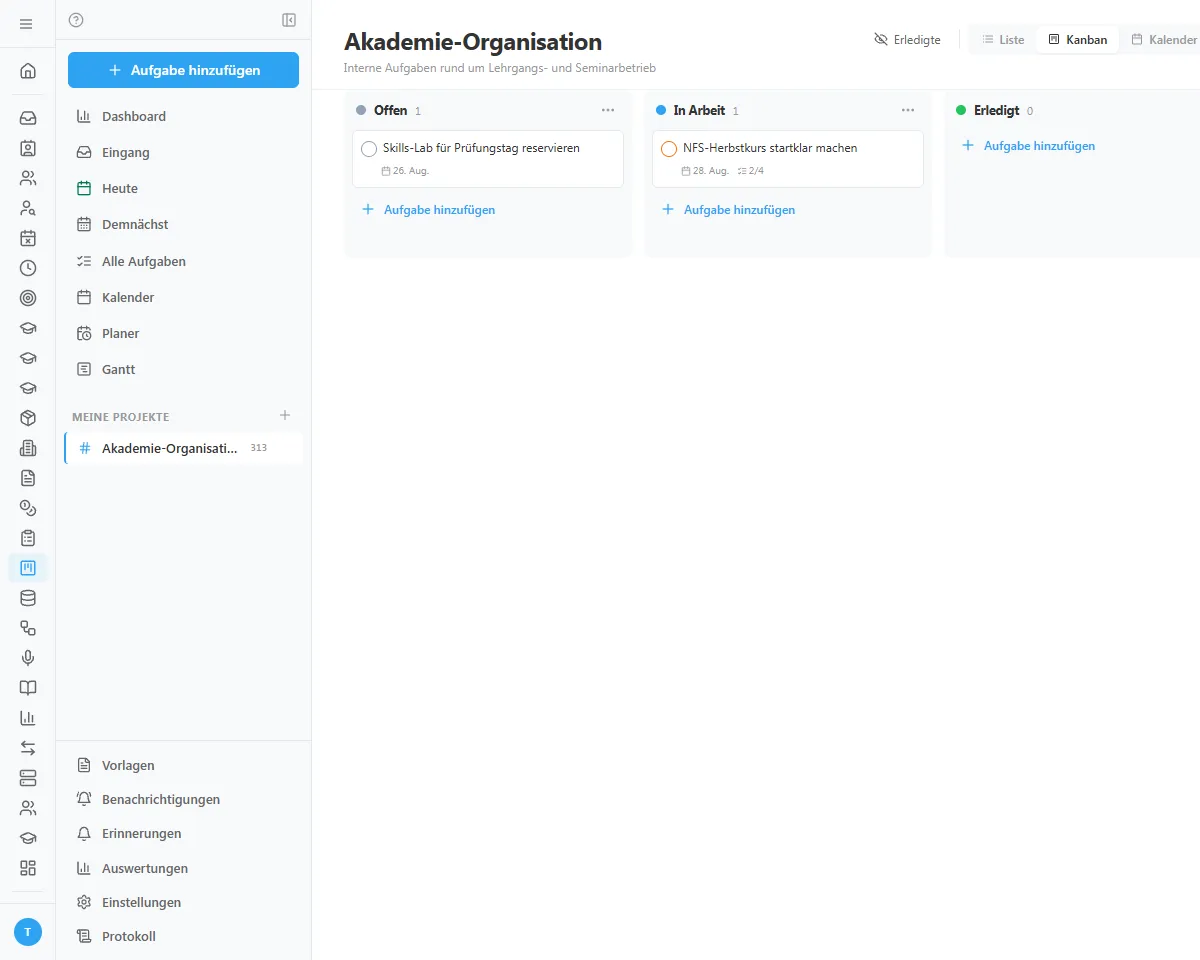 ProjektSyn. Screenshot